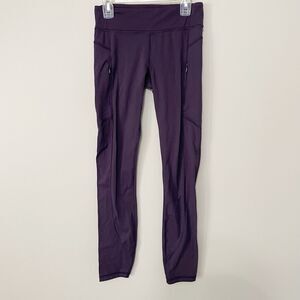 Athleta Girl Size 14 Purple Snow Problem Leggings